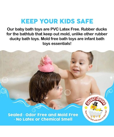 The Good Rubber Duck Bath Toy - Free of PVC and BPA - Made in The USA - Great Rubber Ducky Bath Toy for Baby - Awesome Jeep D...