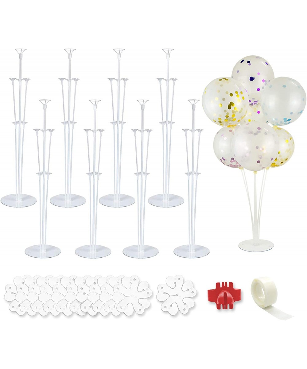 8 Sets Balloon Stand Kit Table Balloon Stand Holder Reusable Centerpiece with Base for Birthday Decorations Party Wedding and...