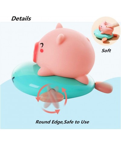 Baby Floating Bath Toy Wind Up Pull & Go Swimming Animals Fish& Pig Whale Water Spray Mold Free Bathtub Pool Squirter Toys fo...