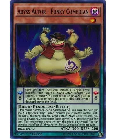 Abyss Actor - Funky Comedian (DESO-EN017) - Destiny Soldiers - 1st Edition - Super Rare $12.22 Card Games