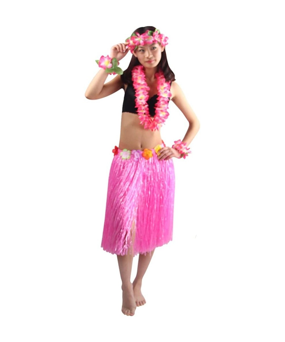 5pcs/ Set Adult Hawaiian Luau Grass Elastic Hula Skirt 60cm $28.52 Kids' Dress-Up Accessories