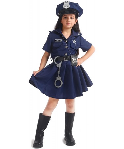 Gomukot Kids Police Costume American Police Uniform Set for Halloween Dress up Party $45.96 Kids' Costumes