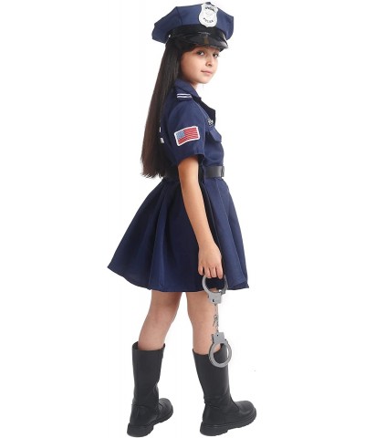 Gomukot Kids Police Costume American Police Uniform Set for Halloween Dress up Party $45.96 Kids' Costumes