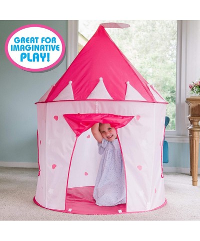 Princess Castle Play Tent with Bonus Carrying Case - Durable Play Tent with Glow in The Dark Stars and Windows | Foldable Pin...