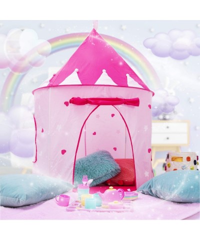 Princess Castle Play Tent with Bonus Carrying Case - Durable Play Tent with Glow in The Dark Stars and Windows | Foldable Pin...