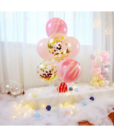 8 Sets Balloon Stand Kit Table Balloon Stand Holder Reusable Centerpiece with Base for Birthday Decorations Party Wedding and...