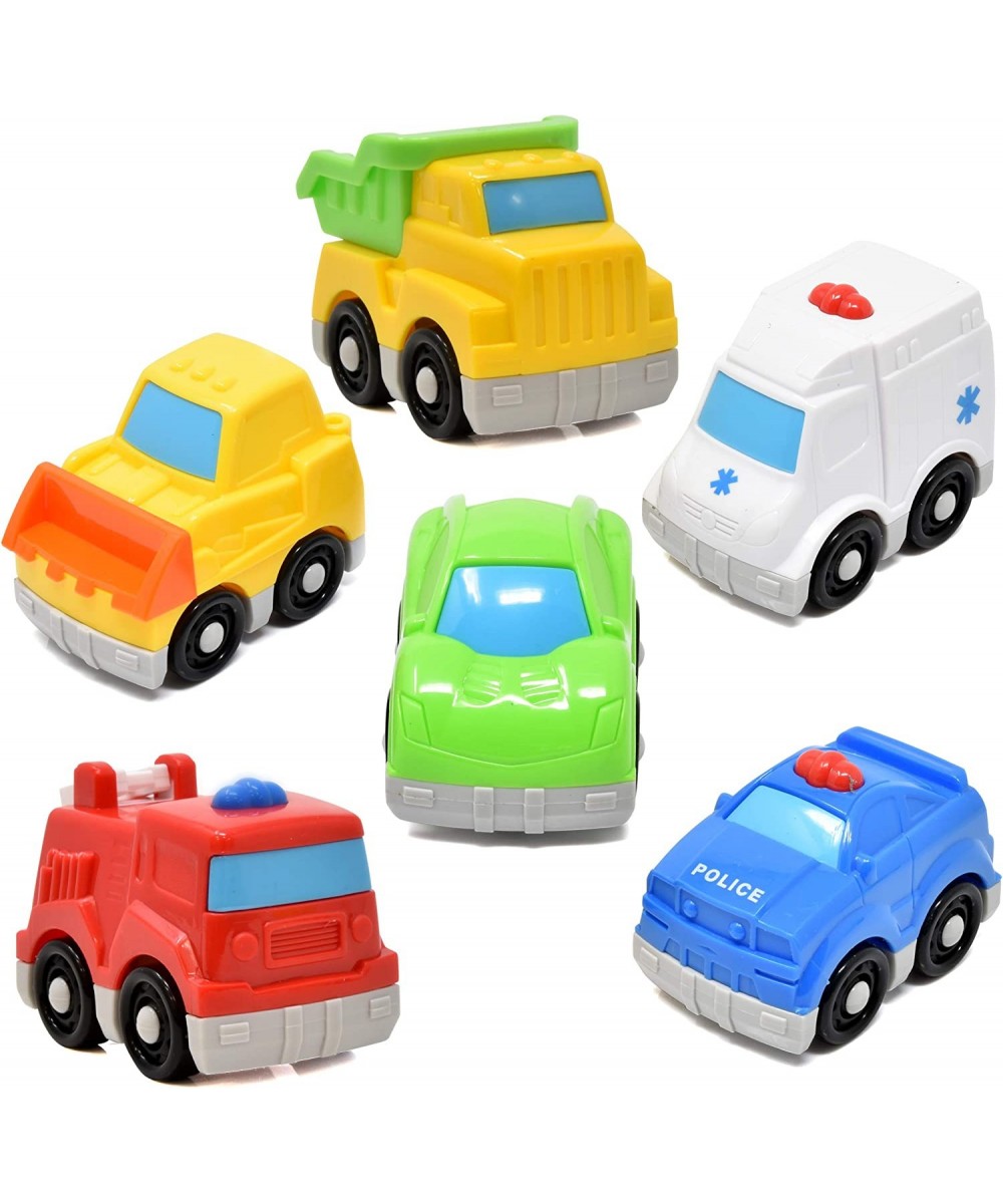 Mini Toy Vehicles for Toddlers 6 Pack Dump Truck Car Fire Truck Construction Police Ambulance Plastic Cars Play Kit Set $23.4...