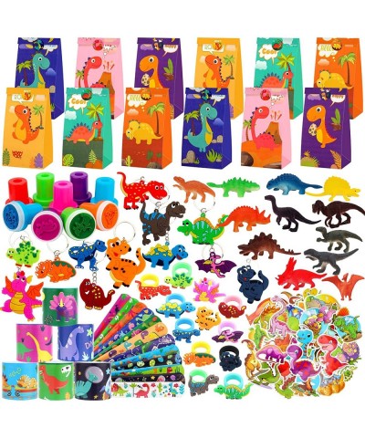 Dinosaur Party Favors Dinosaur Birthday Party Supplies - Dinosaur Gift Bags Stampers Slap Bracelets Mini Dinosours for Dinosa...