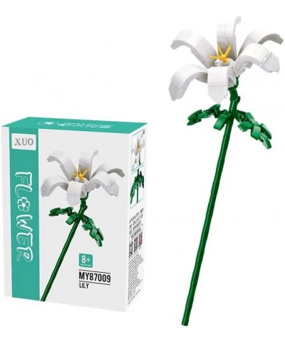 Flower Bouquet Building Kit DIY Flower Building Blocks for Adults (Lily ( White )) $21.53 Toy Building Sets