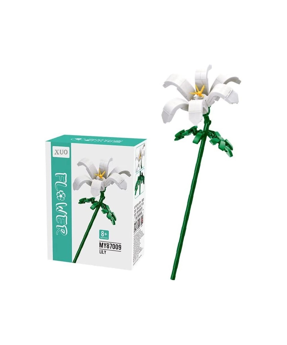 Flower Bouquet Building Kit DIY Flower Building Blocks for Adults (Lily ( White )) $21.53 Toy Building Sets