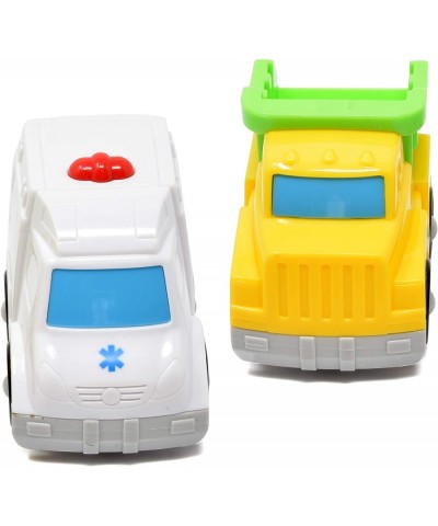 Mini Toy Vehicles for Toddlers 6 Pack Dump Truck Car Fire Truck Construction Police Ambulance Plastic Cars Play Kit Set $23.4...