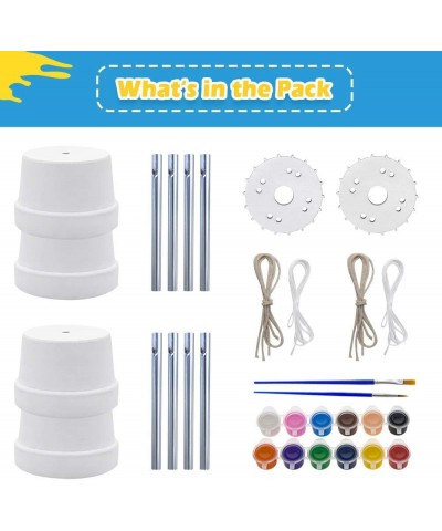 2-Pack Make A Wind Chime Kits - Arts & Crafts Construct & Paint Wind Powered Musical Chime DIY Gift for Kids Boys Girls $30.9...