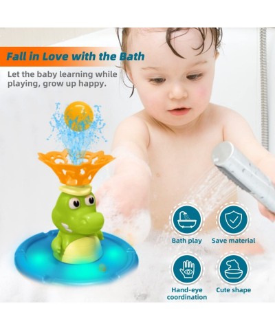 Baby Bath Toys for Toddlers 1-3 Fountain Crocodile with 5 Modes Spray Water Toys for Kids Ages 4-8 Toddler Light Up Bathtub T...