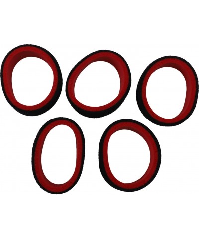 5Pcs 2-Color RC Cars Transmitter Steering Wheel Foam Grip Hand Wheel Sponge for 3Pv 4Pls 4Pv 4Px R 7Px Prc X4 FS GT2 Red & Bl...