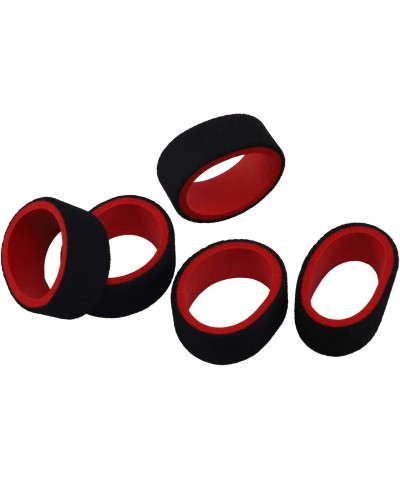 5Pcs 2-Color RC Cars Transmitter Steering Wheel Foam Grip Hand Wheel Sponge for 3Pv 4Pls 4Pv 4Px R 7Px Prc X4 FS GT2 Red & Bl...