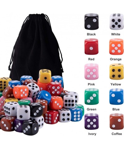 100 Pieces Dices 12mm Game Dice Set 6 Sided Round Corner Dices for Tenzi Farkle Yahtzee Bunco or Teaching Math $20.59 Game Ac...