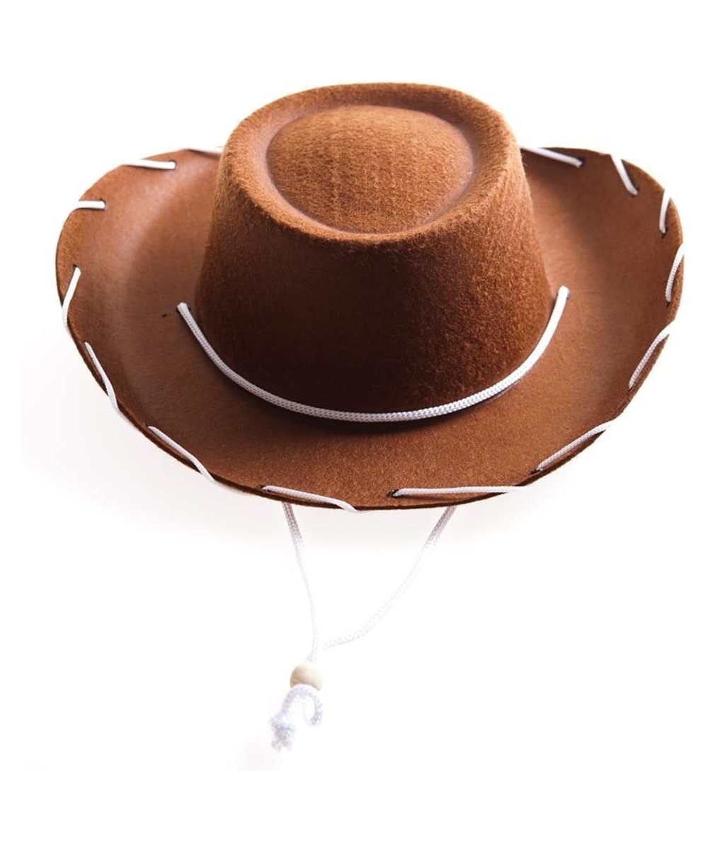 Childrens Brown Felt Cowboy Hat by Century Brown Size Small $17.32 Kids' Dress-Up Accessories