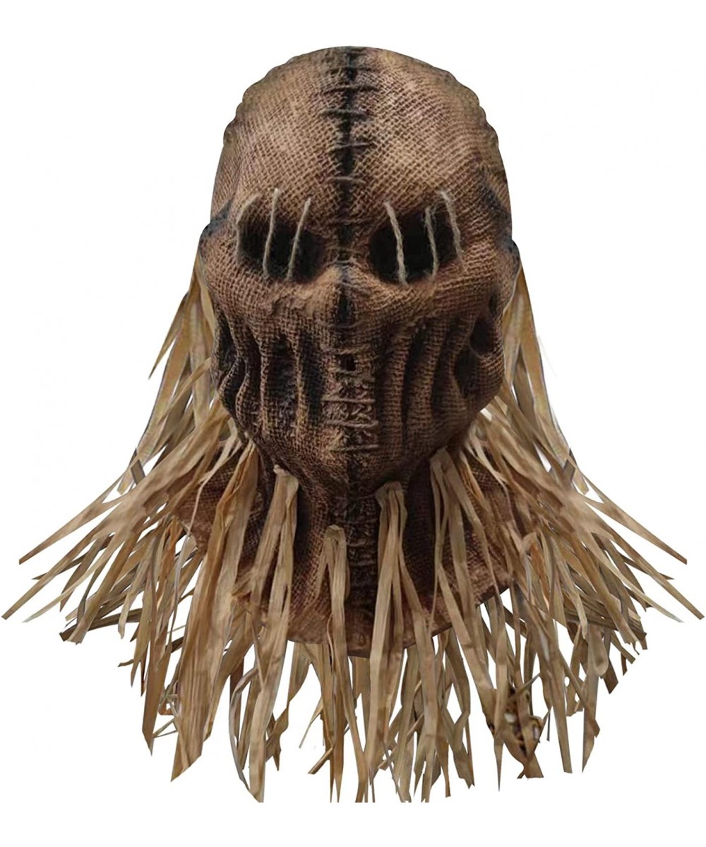 Clown Scarecrow Mask Halloween Horror Mask Creepy Scary Burlap Sack Mask Cosplay Party Headgear $44.56 Kids' Dress-Up Accesso...