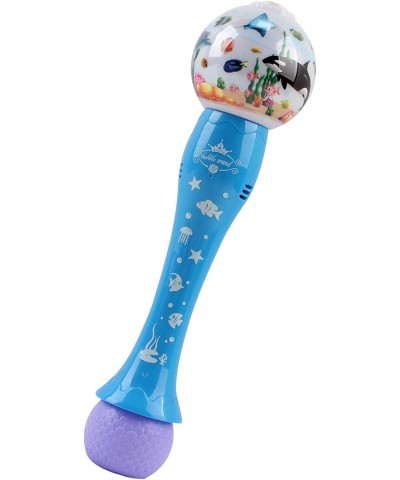 Bubble Blower Ocean Theme Wand Blows Hundreds Per Minute with Light Music Includes Soap Solution Battery Operated Blaster Gun...