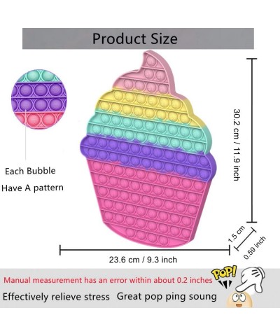 Jumbo Pop Fidget Toys Big Sizes Pops Popping Bubble Sensory Fidget Toys Gaint Anxiety Stress Relief Squeeze Toys Gifts for Ki...