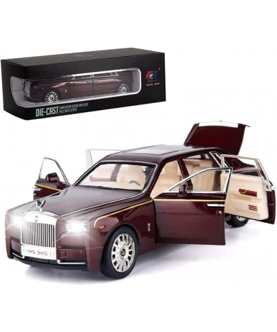 Exquisite car Model 1/24 Rolls-Royce Phantom Model Car Zinc Alloy Pull Back Toy car with Sound and Light for Kids Boy Girl Gi...