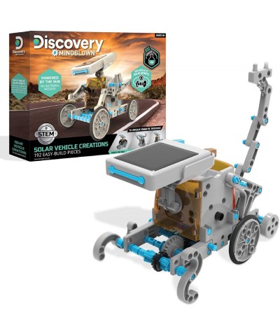 Discovery Mindblown STEM 12-in-1 Solar Robot Creation 197-Piece Kit with Working Solar Powered Motorized Engine and Gears Con...