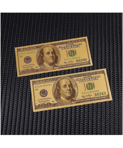 LuckyBamboo 5 Pack of 100 Dollar Bills Gold Foil USD Paper Money Banknotes Crafts Amazing Detail & Authentic Look $14.40 Mone...