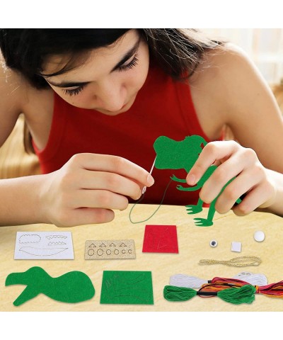 Christmas Craft Kit - Sewing Kit for Kids Toy and Decorations Including 6 Christmas Tree Dinosaur Christmas Sock Car Alpaca F...