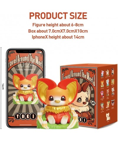 Yoki Travel Around The World 3PC Exclusive Action Figure Box Toy Bulk Box Popular Collectible Art Toy Cute Figure Creative Gi...