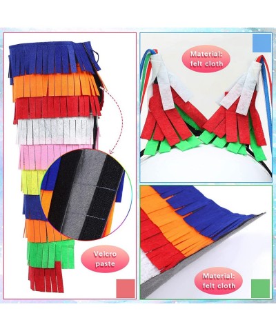 Pinata Costume Women Multicolor Pinata Costume Outfit Pinata Mexican Costume with Bright Colorful Streamers for Party Game $2...