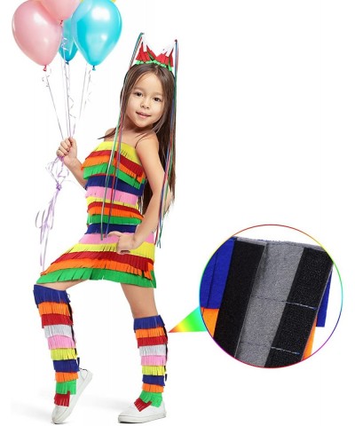 Pinata Costume Women Multicolor Pinata Costume Outfit Pinata Mexican Costume with Bright Colorful Streamers for Party Game $2...