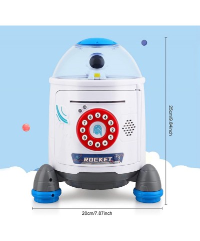 Rocket ATM Piggy Money Bank - for Real Money - for Boys Girls Kids - Password Unlock Play Music and Tell Story (White) $91.00...