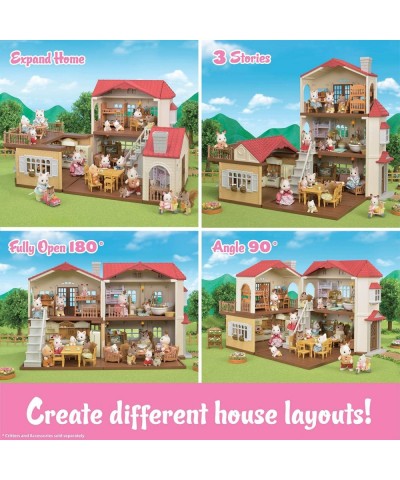 Red Roof Country Home $99.78 Dollhouses