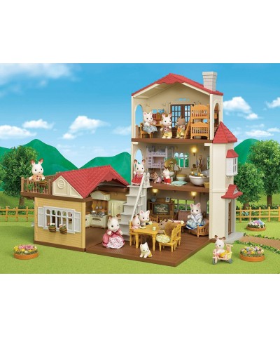 Red Roof Country Home $99.78 Dollhouses