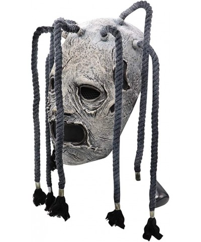 Halloween Slipknot Mask with Long Hair Braid Scary Knot Rope Mask Full Face Latex Mask Halloween Cosplay Costume Props $32.74...