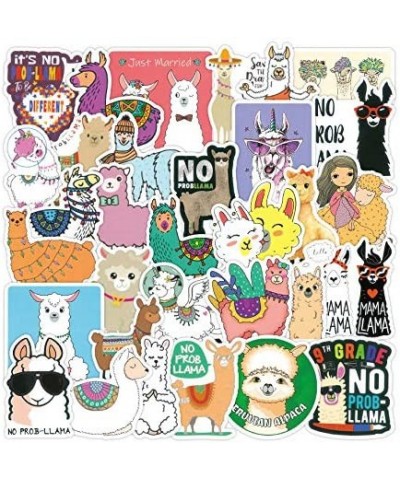 100 PCS Alpaca Water Bottle Sticker Pack Laptop Computer Vinyl Stickers Waterproof Trendy Stickers for Teens Girls Boys for L...