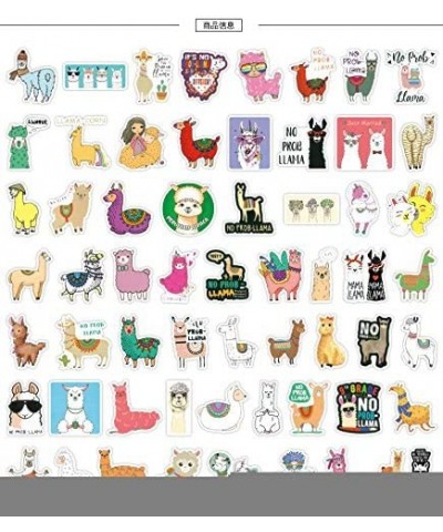 100 PCS Alpaca Water Bottle Sticker Pack Laptop Computer Vinyl Stickers Waterproof Trendy Stickers for Teens Girls Boys for L...