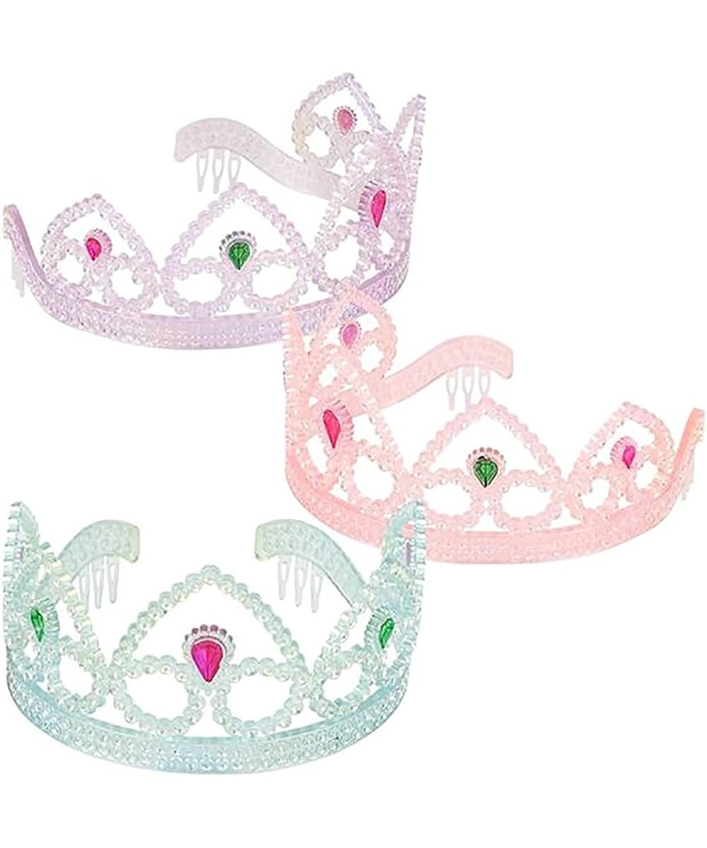 Pearly Tiara Crown with Jewels Princess Party Favor Girls Hair Clips Decoration and Accessories $33.78 Kids' Costumes