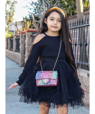 mibasies Kids Glitter Purse for Little Girls Toddler Crossbody Bags $26.33 Dress-Up Toy Purses