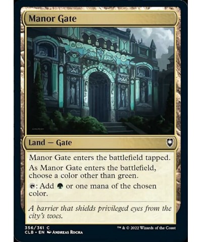 Magic: the Gathering - Manor Gate (356) - Battle for Baldur's Gate $12.39 Trading Cards & Accessories