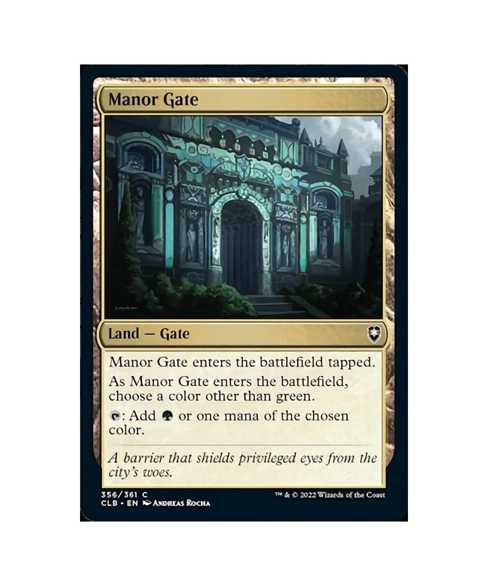 Magic: the Gathering - Manor Gate (356) - Battle for Baldur's Gate $12.39 Trading Cards & Accessories