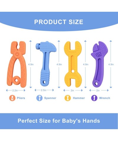 (New) Baby Teething Toys Silicone Baby Teether for 3 Months+ Freezer BPA-Free Molar Teether Chew Toys Soothe Babies Teething ...