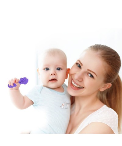 (New) Baby Teething Toys Silicone Baby Teether for 3 Months+ Freezer BPA-Free Molar Teether Chew Toys Soothe Babies Teething ...