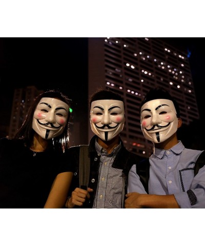 Hacker Mask V for Vendetta Mask - Guy Mask for Halloween Costume Cosplay $16.07 Kids' Dress-Up Accessories