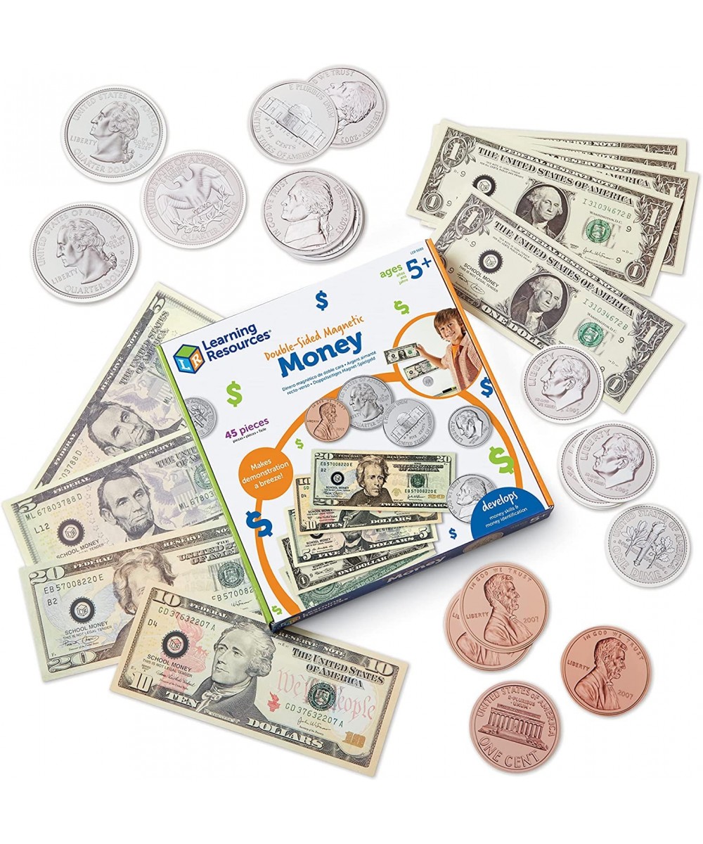 Double-sided Magnetic Money 45 Pieces Ages 5+ Play Money for Kids Pretend Play Money Classroom and Teacher Supplies $60.22 Mo...