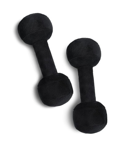 2 Pieces Dumbbell Rattle Toy Plush Barbell Dumbbell Toy Stuffed Dumbbell Toy Plush Workout Toys Promote Sensory Toy for Boys ...