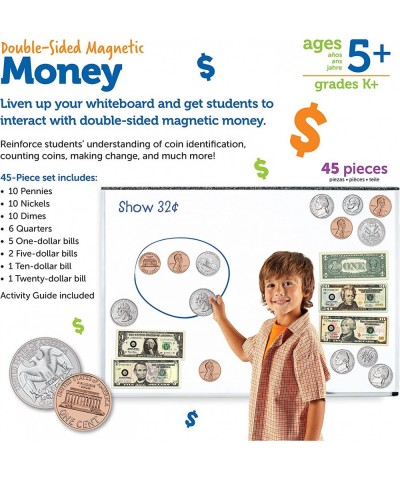 Double-sided Magnetic Money 45 Pieces Ages 5+ Play Money for Kids Pretend Play Money Classroom and Teacher Supplies $60.22 Mo...