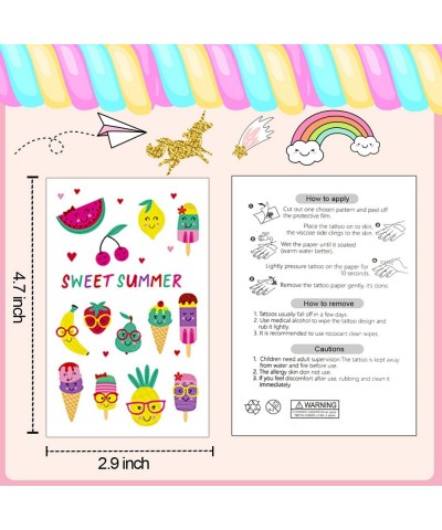 Temporary Tattoos for Kids Girls 275 Mixed Styles Fake Tattoo Stickers with Unicorn/Mermaid/Pink Dinosaur/Donut/Princess Girl...