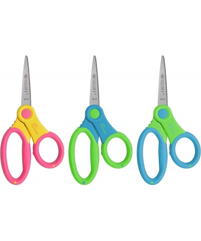 Soft Handle Kids Scissors with Anti-microbial Protection Assorted Colors 5-Inch Pointed 12 Pack (14874) $58.90 Kids' Drawing ...