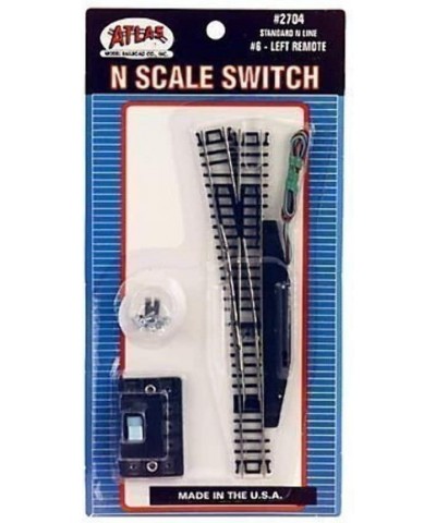 ATL2704 N Code 80 6 Remote Left-Hand Turnout $49.58 Toy Train Set Tracks